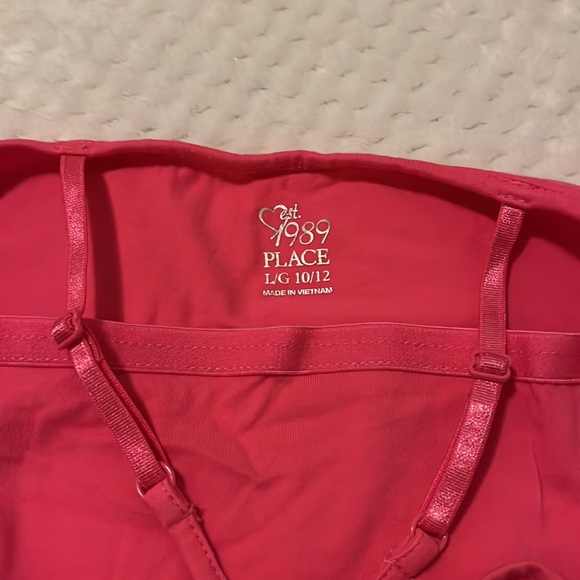 Children’s Place - Pink Cami with Built-In Shelf Bra - Picture 3 of 6